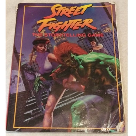 1994 Street Fighter The Storytelling Game Core Book RPG, rare vintage! No writin - Picture 1 of 9